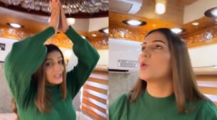 Bhojpuri actress Sapna Choudhary sways hips like pro in green cheeky bodycon dress, watch