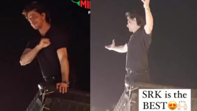 Birthday Boy Shah Rukh Khan Meets His Fans In His Balcony, Does His Signature Step