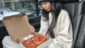 Blinks Special: Blackpink’s Lisa enjoys yummy pizza while traveling in car, pics go viral