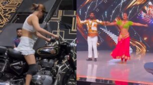 Boss Babe Is Here: Nia Sharma makes grand entry in rehearsals in swanky bike, fans love it