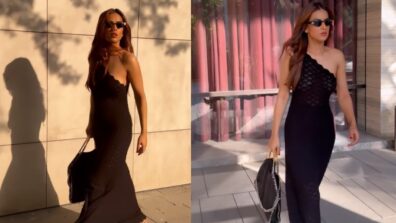 Boss Lady Is Here: Nia Sharma walks like a queen in all-black dress and sunglasses, makes her own runway