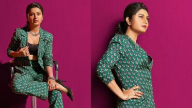 Boss Lady Prajakta Mali’s Classy Printed Pantsuit Look Is Perfect For Formal Meeting