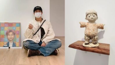 BTS Leader RM’s Photo Dumb From His Visit To Art Gallery; Got Self Portrait, Hand Made Idol, Painting, And More