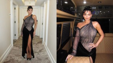 Check Out: Kylie Jenner Slips Into A Stunning Vintage Dress As She Attends The CFDA Fashion Awards in New York City