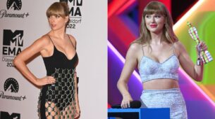 Check Out: Taylor  Swift Steals The Glamour In An Embellished Skirt As She Walks The Red Carpet At 2022 MTV EMA Awards