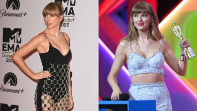 Check Out: Taylor  Swift Steals The Glamour In An Embellished Skirt As She Walks The Red Carpet At 2022 MTV EMA Awards