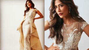 Chitrangda Singh is beauty to behold in sheer embellished white bodycon gown, see pics