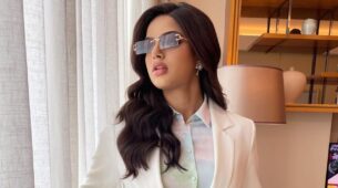 Classy And Sassy Harnaaz Kaur Sandhu Nails The White Pantsuit Incredibly
