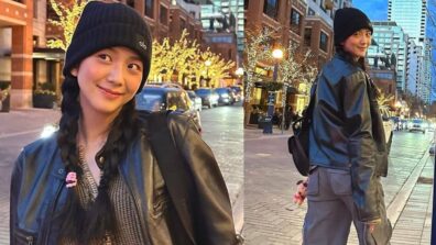 “Come On Christmas” Says Blackpink’s Jisoo As She Serves Adorable Vibes In A Black Leather Coat, See Pics