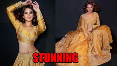 Desi Girl: Jennifer Winget flaunts her curvaceous body in yellow lehenga, fans love it