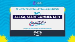 Digital2Sports, a joint venture between One Digital Entertainment and Channel2Group, brings live commentary on Alexa as an official audio rights partner of the T20 World Cup