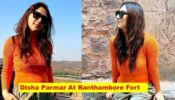 Disha Parmar Enjoys Her Field Trip At Ranthambore Fort