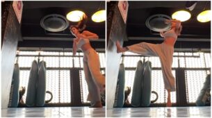 Disha Patani Is Back With Her Badass Kick Practice Making Fans Go Gaga Over Her New Skill; Watch