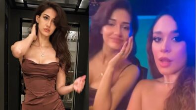 Disha Patani Looks Hot In Brown Corset Mini Dress At MMA With Krishna Shroff