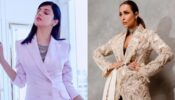 Divya Khosla In Handcrafted Lilac Or Malaika Arora In Beaded Off White: Whose Blazer Dress Fashion Do You Like?