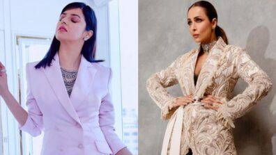 Divya Khosla In Handcrafted Lilac Or Malaika Arora In Beaded Off White: Whose Blazer Dress Fashion Do You Like?