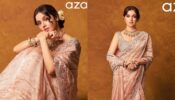 Divya Khosla Kumar is ‘art’ personified in peach embellished saree, see pics