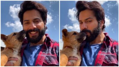 “Dogs Of Bhediya” Varun Dhawan Shares A Cute Video Kissing Dog