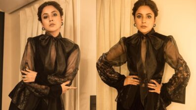 Entertaining Queen Shehnaaz Gill Sizzles The Black Outfit Incredibly