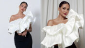 Esha Gupta’s Fiery Hot Look In White Ruffled One-shoulder Top With Black Bodycon Skirt Will Blow You Away