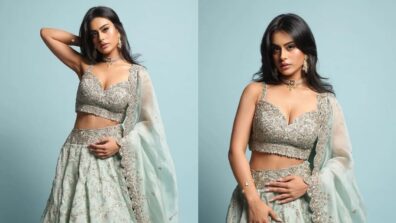 Exquisite: Kajol-Ajay Devgn’s daughter Nysa glams up in pastel green embellished lehenga