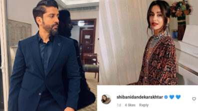 Farhan Akhtar Looks Dapper In A Blue Classy Suit, Shibani Dandekar Comments With Heart