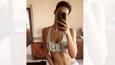 Fitness Freak Disha Patani Flaunts Her Abs Post-workout