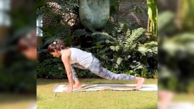 Fitness Freak Shilpa Shetty kickstarts with Suryanamaskar after recovering from leg injury, watch