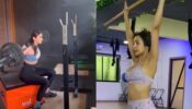Fitness Queens: Rakul Preet Singh trains hard in blue bralette and black trousers, Malaika Arora does yoga in lavender yoga suit