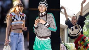Gigi Hadid, Zendaya Coleman, And Dua Lipa Embracing Free Spirited Style In Knitted Winter Tops