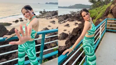 Goa Diaries: Palak Sindhwani goes bold on beach, is busy chasing sunset in multi-layered printed lace outfit