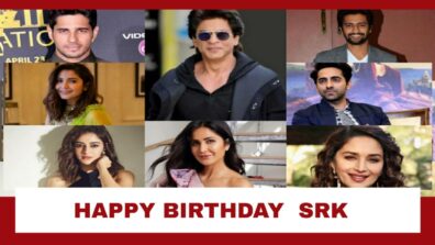 #HappyBirthdaySRK: Madhuri Dixit, Anushka Sharma, Katrina Kaif, Ayushmann Khurrana, Vicky Kaushal, Sidharth Malhotra and Ananya Panday shower love on superstar, check out