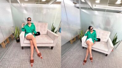 Hina Khan flaunts her long toned legs in glam pic