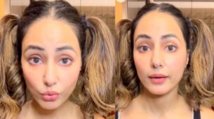 Hina Khan wants to master a secret hack, looks incredibly cute in double ponytail hairstyle