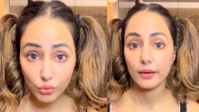 Hina Khan wants to master a secret hack, looks incredibly cute in double ponytail hairstyle