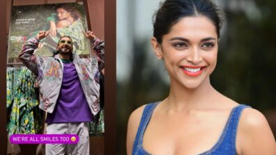 How Cute: Ranveer Singh spotted giving flying kisses to wife Deepika Padukone’s beautiful poster, we are in love