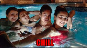 Ishqbaaaz girls Surbhi Chandna, Shrenu Parikh, Mansi Srivastava and Nehalaxmi Iyer chill in pool, check photos