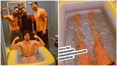 It’s Recovery Day For Tiger Shroff As He Takes Ice Bath