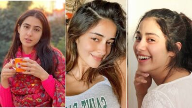 Janhvi Kapoor, Ananya Panday and Sara Ali Khan’s most natural ‘no makeup’ looks that we love