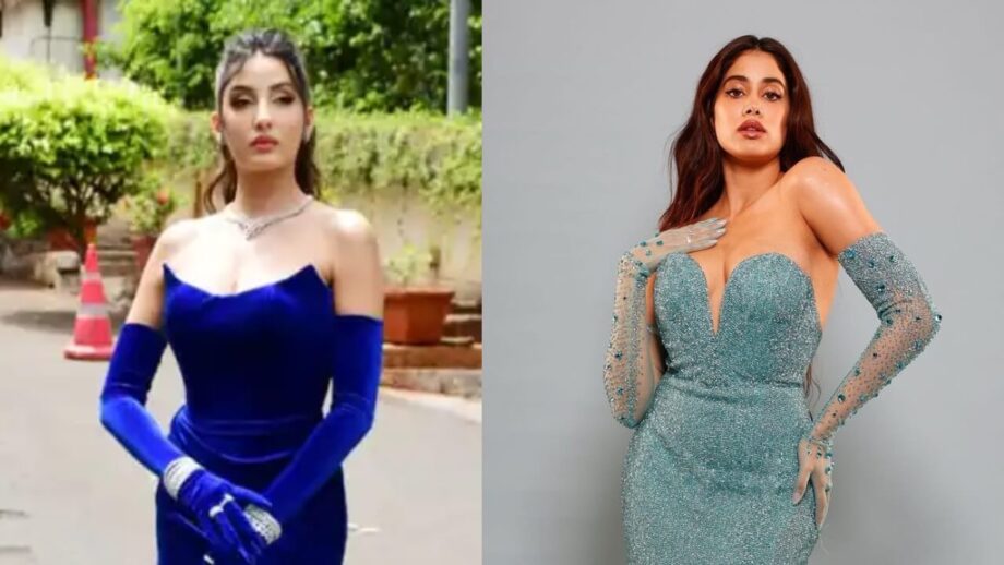 Janhvi Kapoor In Sky Blue Or Nora Fatehi In Royal Blue; Whose Mermaid Avatar Is Attractive? 731419