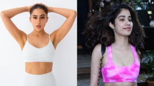 Janhvi Kapoor, Sara Ali Khan and Ananya Panday’s most stunning avatars in gym bralettes