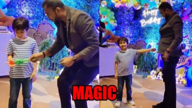 Kareena Kapoor Khan’s son Taimur Ali Khan enjoys magic show during a birthday party, watch viral video