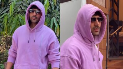 Kartik Aaryan Looks Dapper In Purple Hoodie As He Gears Up For His Upcoming Film Freddy