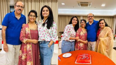 Keerthy Suresh spends quality time with family, Anushka Shetty likes it