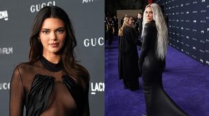 Kendall Jenner Sizzles In A Sheer Dress At LACMA Art + Film Gala While Sissy Kim Kardashian Looks Stunning In A Black Leather Dress, Take A Look