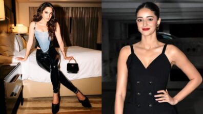 Kiara Advani is a dazzler in black faux leather outfit, Ananya Panday is loving it