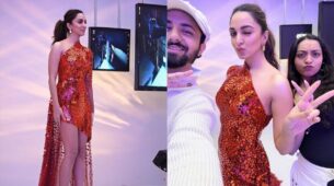 Kiara Advani turns raunchy in sequinned red one-shoulder outfit