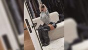 Kim Kardashian Serves Classic Vibes In Oversized Black Boots And Tiny Shorts, See Pic