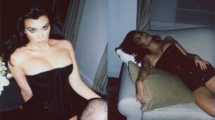 Kourtney Kardashian Raises The Temperature On Social Media As She Shows-off Her Figure And Booty In The New Corset Pics