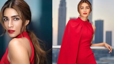 Kriti Sanon Dons The Safiyaa Designed Red Jumpsuit, Giving Hottest Pose In Dubai